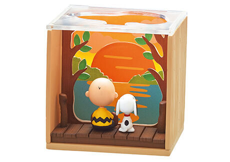 Charlie Brown, Snoopy (The Sun Goes Down), Peanuts, Re-Ment, Trading, 4521121251196