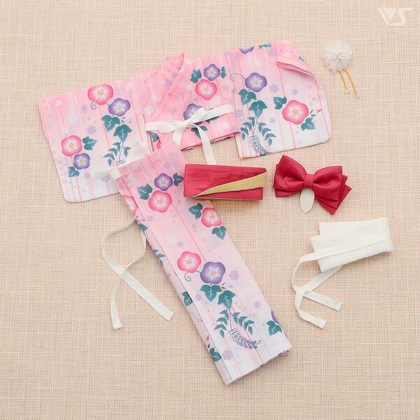 Morning Glory Yukata Set / Mini (Pink), Volks, Accessories, 1/3, 4518992444444