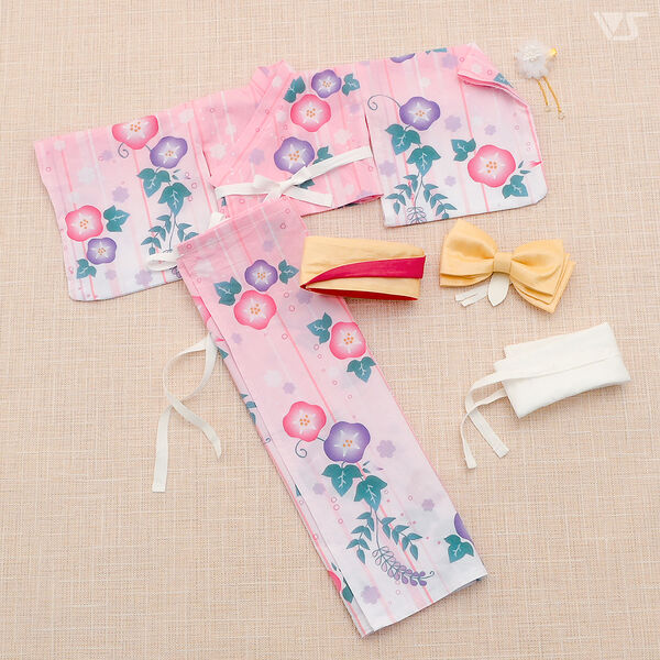 Morning Glory Yukata Set (Pink), Volks, Accessories, 1/3, 4518992444451