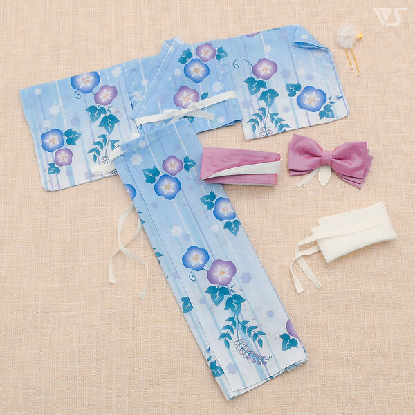 Morning Glory Yukata Set (Pale Blue), Volks, Accessories, 1/3, 4518992444468