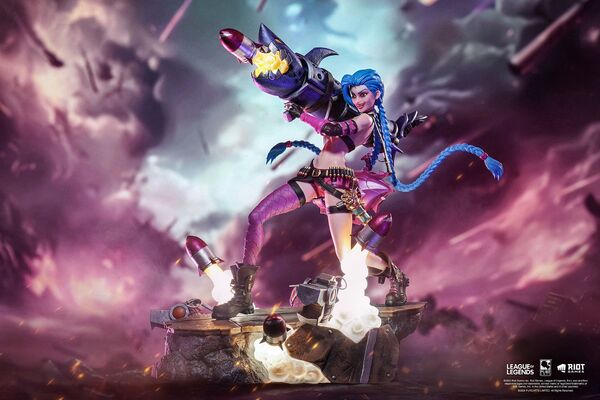 Jinx, League Of Legends, Pure Arts, Pre-Painted, 1/6