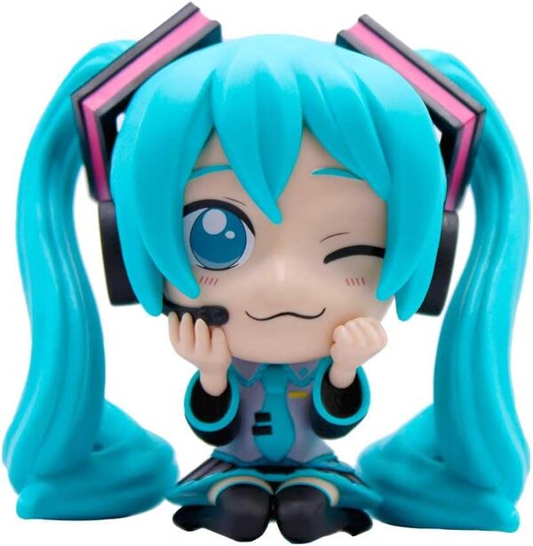 Hatsune Miku (Knees Pose), Piapro Characters, Just Toys Intl., Pre-Painted, 0793591249063