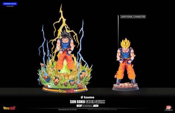 Son Goku (Standard Color), Dragon Ball Z, Tsume, Pre-Painted, 1/4