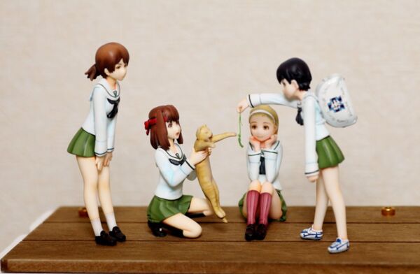 Isobe Noriko, Kawanishi Shinobu, Kondou Taeko, Sasaki Akebi, Girls Und Panzer, Komura Craft, Garage Kit, 1/16