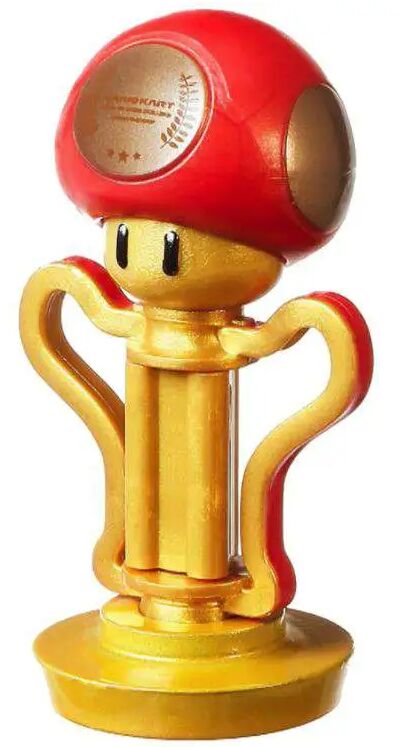 Mushroom Cup Trophy, Mario Kart 8, Mattel, Pre-Painted