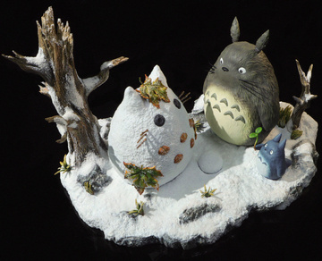 Totoro Chuu, Totoro O (My Neighbor Totoro Playing in the Snow), My Neighbor Totoro, Individual Sculptor, Pre-Painted