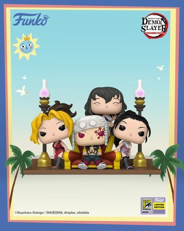 Hinatsuru, Makio, Suma, Uzui Tengen (POP! Animation Moments Tengen with his wives), Kimetsu No Yaiba: Yuukaku-hen, Funko, Pre-Painted