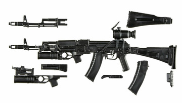 Little Armory [249277] (LittleArmory [LA117] AK74M & GP25 Type), Little Armory, Tomytec, Model Kit, 1/12