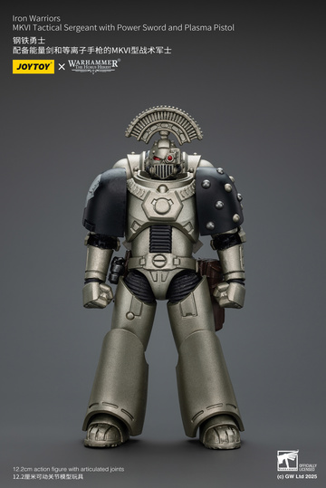 Iron Warriors MKVI Tactical Sergeant (Iron Warriors MKVI Tactical Sergeant with Power Sword and Plasma Pistol), Warhammer: The Horus Heresy, Unknown, Action/Dolls, 1/18