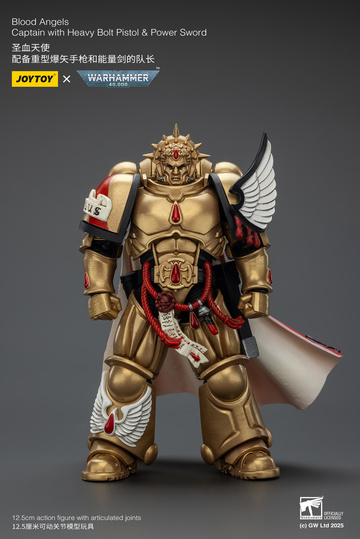 Blood Angels Captain (Blood Angels Captain with Heavy Bolt Pistol & Power Sword), 000, Warhammer 40, Unknown, Action/Dolls, 1/18