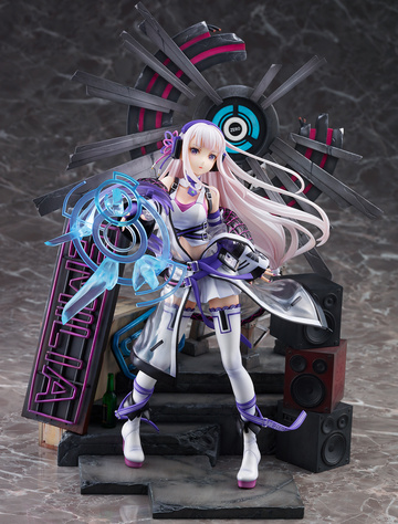 Emilia (-Neon City -), Re: Zero Kara Hajimeru Isekai Seikatsu, EStream, Pre-Painted, 1/7