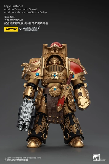 Legio Custodes Aquilon Terminator (Squad Aquilon with Lastrum Storm Bolter), Warhammer: The Horus Heresy, Unknown, Action/Dolls, 1/18
