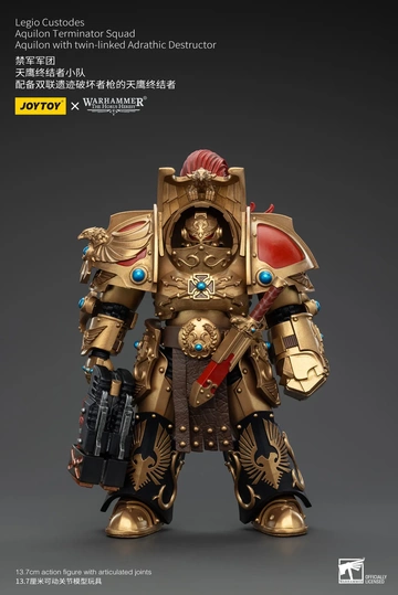 Legio Custodes Aquilon Terminator (Squad Aquilon with twin-linked Adrathic Destructor), Warhammer: The Horus Heresy, Unknown, Action/Dolls, 1/18