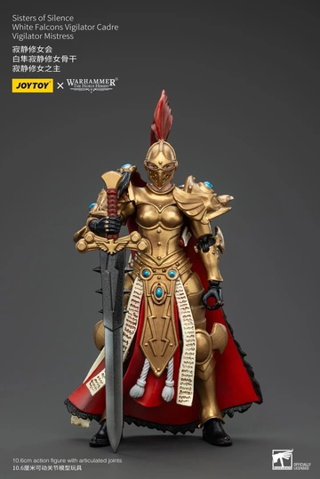 Sisters Of Silence White Falcons Vigilator Mistress (Sisters of Silence White Falcons Vigilator Cadre Vigilator Mistress), Warhammer: The Horus Heresy, Unknown, Action/Dolls, 1/18