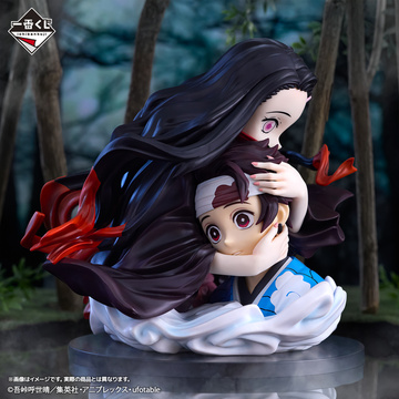 Kamado Nezuko, Kamado Tanjirou (Kamado Tanjirou & Kamado Nezuko ArtScale Memoria), Kimetsu No Yaiba: Mugen Ressha-hen, Bandai Spirits, Pre-Painted