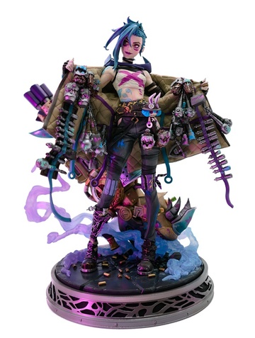 Jinx (Arcane Champion), Arcane: League Of Legends, Riot Games, Pre-Painted, 1/7
