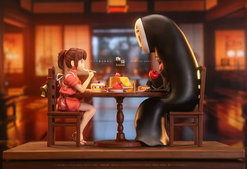 Chihiro Ogino, Kaonashi (02 Warm Afternoon Tea Chihiro and Kaonashi), Spirited Away, Individual Sculptor, Pre-Painted, 1/6