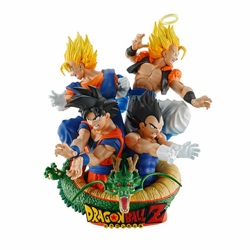 Gogeta, Son Goku, Vegeta, Vegetto (Dracap RE BIRTH 02 Saiyans), Dragon Ball, MegaHouse, Pre-Painted