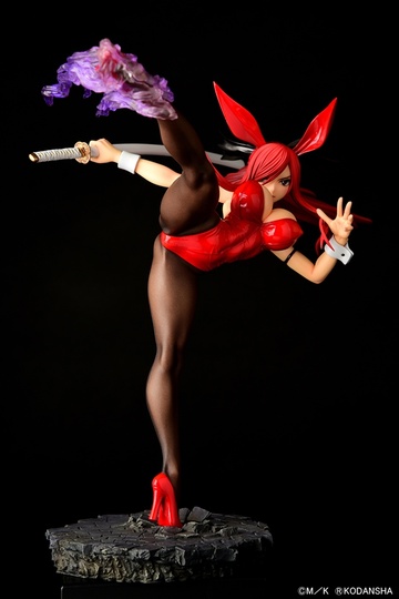Erza Scarlet (High Kick Crimson Bunny), Fairy Tail, Orca Toys, Pre-Painted, 1/6