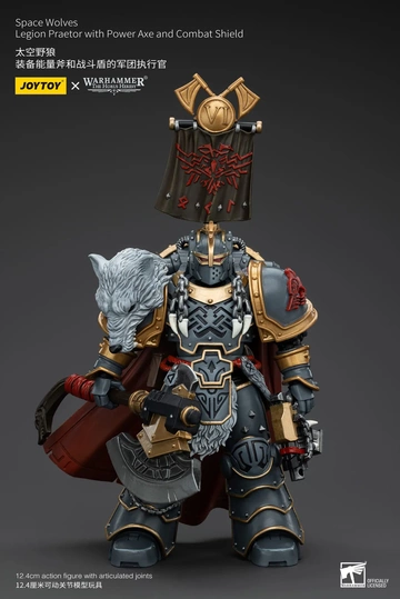 Space Wolves Legion Praetor (Space Wolves Legion Praetor with Power Axe and Combat Shield), Warhammer: The Horus Heresy, Unknown, Action/Dolls, 1/18