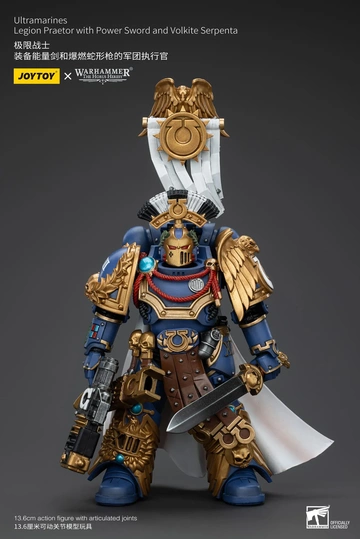 Ultramarines Legion Praetor (with Power Sword and Volkite Serpenta), Warhammer: The Horus Heresy, Unknown, Action/Dolls, 1/18