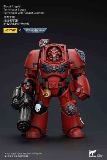 Blood Angels Terminator (Squad Terminator with Assault Cannon), 000, Warhammer 40, Unknown, Action/Dolls, 1/18