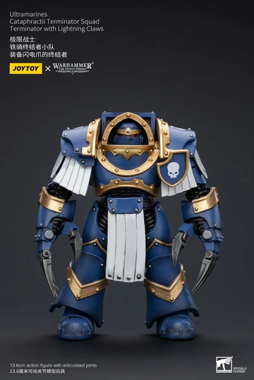 Ultramarines Cataphractii Terminator (Squad Terminator with Lightning Claws), Warhammer: The Horus Heresy, Unknown, Action/Dolls, 1/18