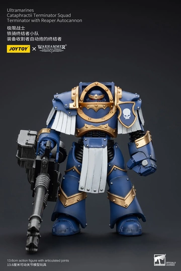 Ultramarines Cataphractii Terminator (Squad Terminator with Reaper Autocannon), Warhammer: The Horus Heresy, Unknown, Action/Dolls, 1/18