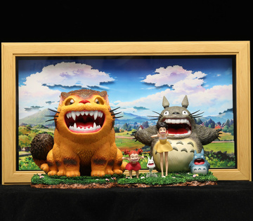 Mei Kusakabe, Satsuki Kusakabe, Totoro Chibi, Totoro Chuu, Totoro O (Echo of the Wilderness), My Neighbor Totoro, Individual Sculptor, Pre-Painted
