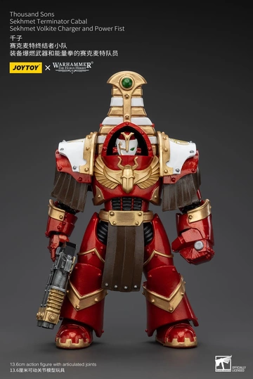 Sekhmet Terminator (Thousand Sons Cabal Sekhmet Volkite Charger And Power Fist), Warhammer: The Horus Heresy, Unknown, Action/Dolls, 1/18