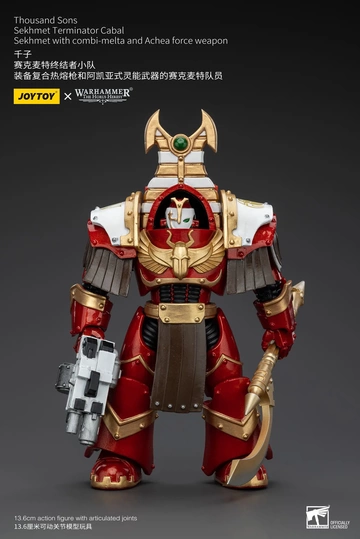 Sekhmet Terminator (Thousand Sons Cabal Sekhmet With Combi-Melta And Achea Force Weapon), Warhammer: The Horus Heresy, Unknown, Action/Dolls, 1/18