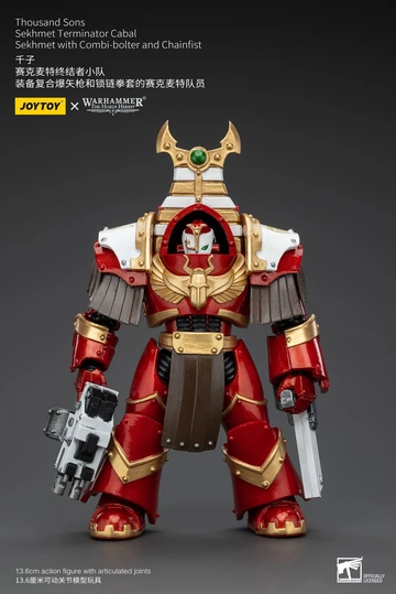 Sekhmet Terminator (Thousand Sons Cabal Sekhmet With Combi-Bolter And Chainfist), Warhammer: The Horus Heresy, Unknown, Action/Dolls, 1/18
