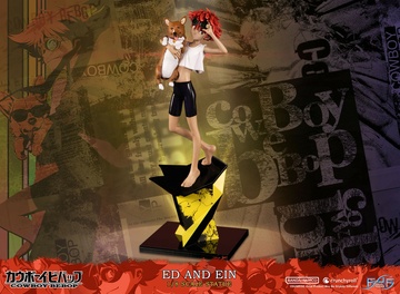 Edward Wong Hau Pepelu Tivrusky IV, Ein (Ed and Ein), Cowboy Bebop, First 4 Figures, Pre-Painted, 1/8