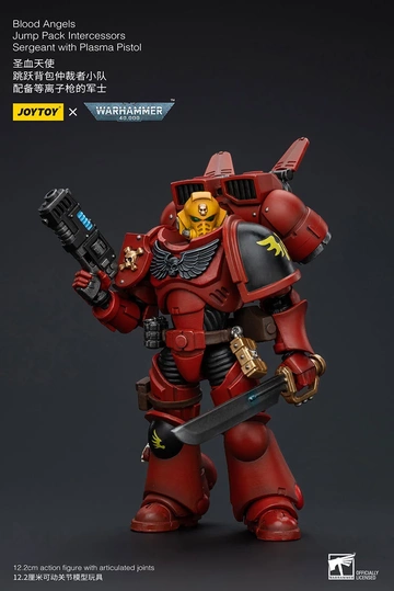 Blood Angels Jump Pack Intercessor Sergeant (Blood Angels Jump Pack Intercessors Sergeant With Plasma Pistol), 000, Warhammer 40, Unknown, Action/Dolls, 1/18