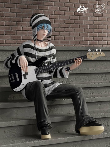 Shinichi Okazaki (Bass), NANA, Individual Sculptor, Pre-Painted, 1/6