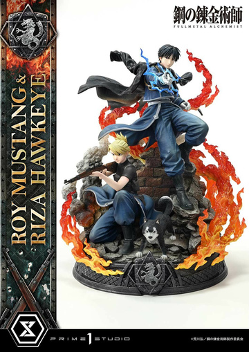 Black Hayate, Riza Hawkeye, Roy Mustang (Roy Mustang & Riza Hawkeye), Fullmetal Alchemist, Prime 1 Studio, Pre-Painted, 1/6