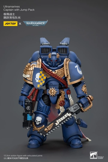 Ultramarines Captain (Ultramarines Captain With Jump Pack), 000, Warhammer 40, Unknown, Action/Dolls, 1/18