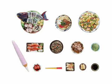 Puripura Food for Figure [263205] (Vol.11 Okinawa Meshi), Unknown, Model Kit, 1/12