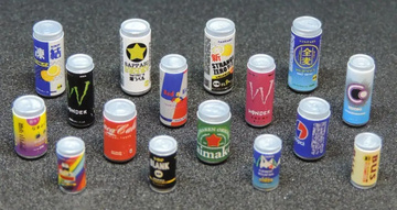 1/12 Posable Figure Accessory [263321] (Beverage Can Set of 16 B Miniature), Unknown, Model Kit, 1/12