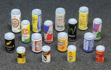 1/12 Posable Figure Accessory [263322] (Beverage Can Set of 16 A Miniature), Unknown, Model Kit, 1/12