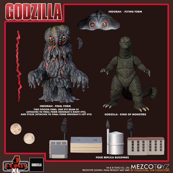 Gojira, Gojira Vs. Hedorah, Mezco, Action/Dolls