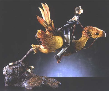 Chocobo, Elvaan (Chocobo and Elvaan), Final Fantasy, Final Fantasy XI, Square Enix, Pre-Painted