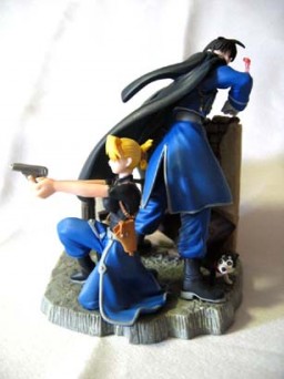 Black Hayate, Riza Hawkeye, Roy Mustang (Book in Figure), Hagane No Renkinjutsushi, Square Enix, Pre-Painted