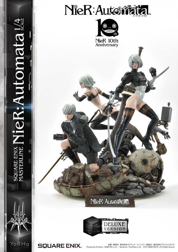 Pod 042, Pod 153, YoRHa No.2 Type B, YoRHa No. 9 Type S, YoRHa Type A No.2 (Deluxe), NieR: Automata, Prime 1 Studio, Square Enix, Pre-Painted, 1/4, 4988601353342