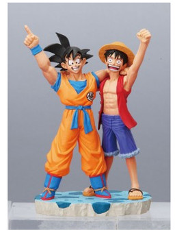 Monkey D. Luffy, Son Goku (DBZxOP Capsule Neo Weekly Shonen Jump 40th Anniversary), Dragon Ball Z, One Piece, MegaHouse, Trading
