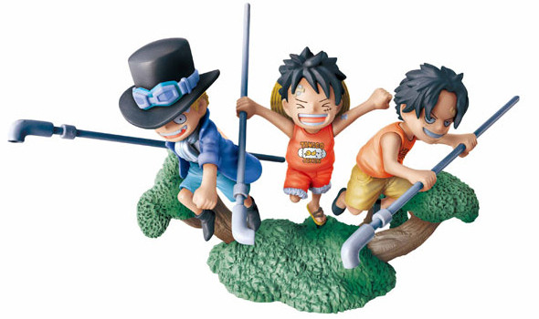 Monkey D. Luffy, Portgas D. Ace, Sabo, One Piece, MegaHouse, Trading