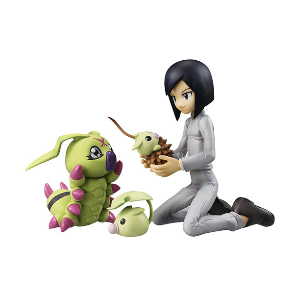 Ichijouji Ken, Leafmon, Minomon, Wormmon, Digimon Adventure 02, MegaHouse, Pre-Painted, 1/10, 4535123818745