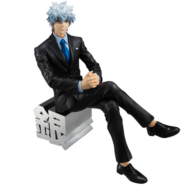Sakata Gintoki (Suit Aratame, Omake de Megane), Gintama°, MegaHouse, Pre-Painted, 1/8, 4535123822667