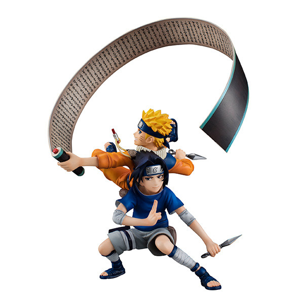 Uchiha Sasuke, Uzumaki Naruto, Naruto Shippuuden, MegaHouse, Pre-Painted, 4535123822629