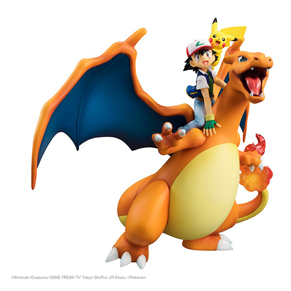 Lizardon, Pikachu, Satoshi, Pocket Monsters, MegaHouse, Pre-Painted, 4535123822896